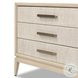 Rosenell Natural Oak Veneer Closed 3 Drawer Nightstand