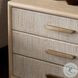 Rosenell Natural Oak Veneer Closed 3 Drawer Nightstand