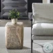 Waves Natural Wash Accent Stool