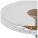 Portia White Sandstone And Brushed Brass Drink Table