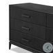 Rosenell Black Oak Veneer 6 Drawer Dresser