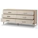 Rosenell Natural Paper Cord 6 Drawer Dresser