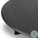 Rosenell Black Oak Veneer Round Coffee Table