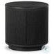 Rosenell Black Oak Veneer Round Occassional Table Set