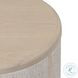 Rosenell Natural Oak Veneer Round End Table