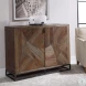 Ryder Walnut Stain 2 Door Accent Cabinet