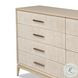 Rosenell Natural Oak Veneer 8 Drawer Dresser