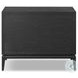 Rosenell Black Oak Veneer Open 1 Drawer Nightstand