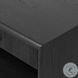 Rosenell Black Oak Veneer Open 1 Drawer Nightstand
