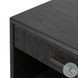 Rosenell Black Oak Veneer Open 1 Drawer Nightstand