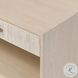 Rosenell Natural Oak Veneer Open 1 Drawer Nightstand
