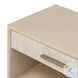 Rosenell Natural Oak Veneer Open 1 Drawer Nightstand