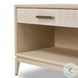 Rosenell Natural Oak Veneer Open 1 Drawer Nightstand