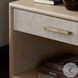 Rosenell Natural Oak Veneer Open 1 Drawer Nightstand
