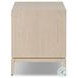 Rosenell Natural Oak Veneer Open 1 Drawer Nightstand