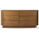 Paden Seasoned Brown Acacia 6 Drawer Dresser