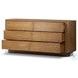 Paden Seasoned Brown Acacia 6 Drawer Dresser