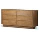 Paden Seasoned Brown Acacia 6 Drawer Dresser