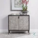 Talina Deep Black and Light Gray 2 Door Accent Cabinet