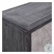 Talina Deep Black and Light Gray 2 Door Accent Cabinet