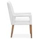 Fernholt White Upholstered Arm Chair Set of 2
