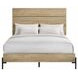 Newhall Vintage Oak Melamine Queen Panel Bed