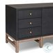 Fiona Black Raffia 72" Media Console