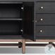 Fiona Black Raffia 72" Media Console