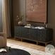 Fiona Black Raffia 72" Media Console