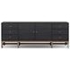 Fiona Black Raffia 72" Media Console