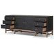 Fiona Black Raffia 72" Media Console