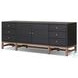 Fiona Black Raffia 72" Media Console