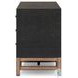 Fiona Black Raffia 72" Media Console