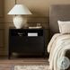 Soto Black Large 2 Drawer Nightstand