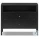Soto Black Large 2 Drawer Nightstand