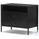 Soto Black Large 2 Drawer Nightstand
