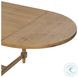 Blinn Worn Oak Veneer Leaf 88" Extendable Oval Dining Table