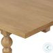 Blinn Worn Oak Veneer Leaf 88" Extendable Oval Dining Table