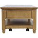 Brentwood Cascade Oak Rectangular Cocktail Table with 2 Drawers