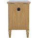 Brentwood Cascade Oak End Table with USB Charging