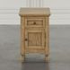 Brentwood Cascade Oak End Table with USB Charging