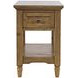 Brentwood Cascade Oak Rectangular Chairside End Table