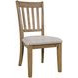 Brentwood Flax and Cascade Oak Upholstered Dining Chair Set of 2