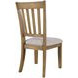 Brentwood Flax and Cascade Oak Upholstered Dining Chair Set of 2