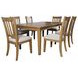 Brentwood Cascade Oak Extendable Rectangular Dining Table