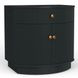 Olivia Black 1 Drawer Nightstand