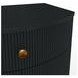 Olivia Black 1 Drawer Nightstand