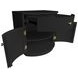 Olivia Black 1 Drawer Nightstand