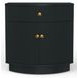 Olivia Black 1 Drawer Nightstand