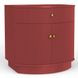 Olivia Burgundy 1 Drawer Nightstand